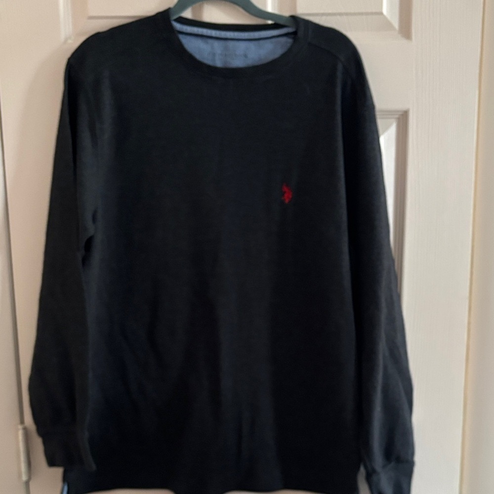 U.S. Polo Assn. Black and Blue Crewneck